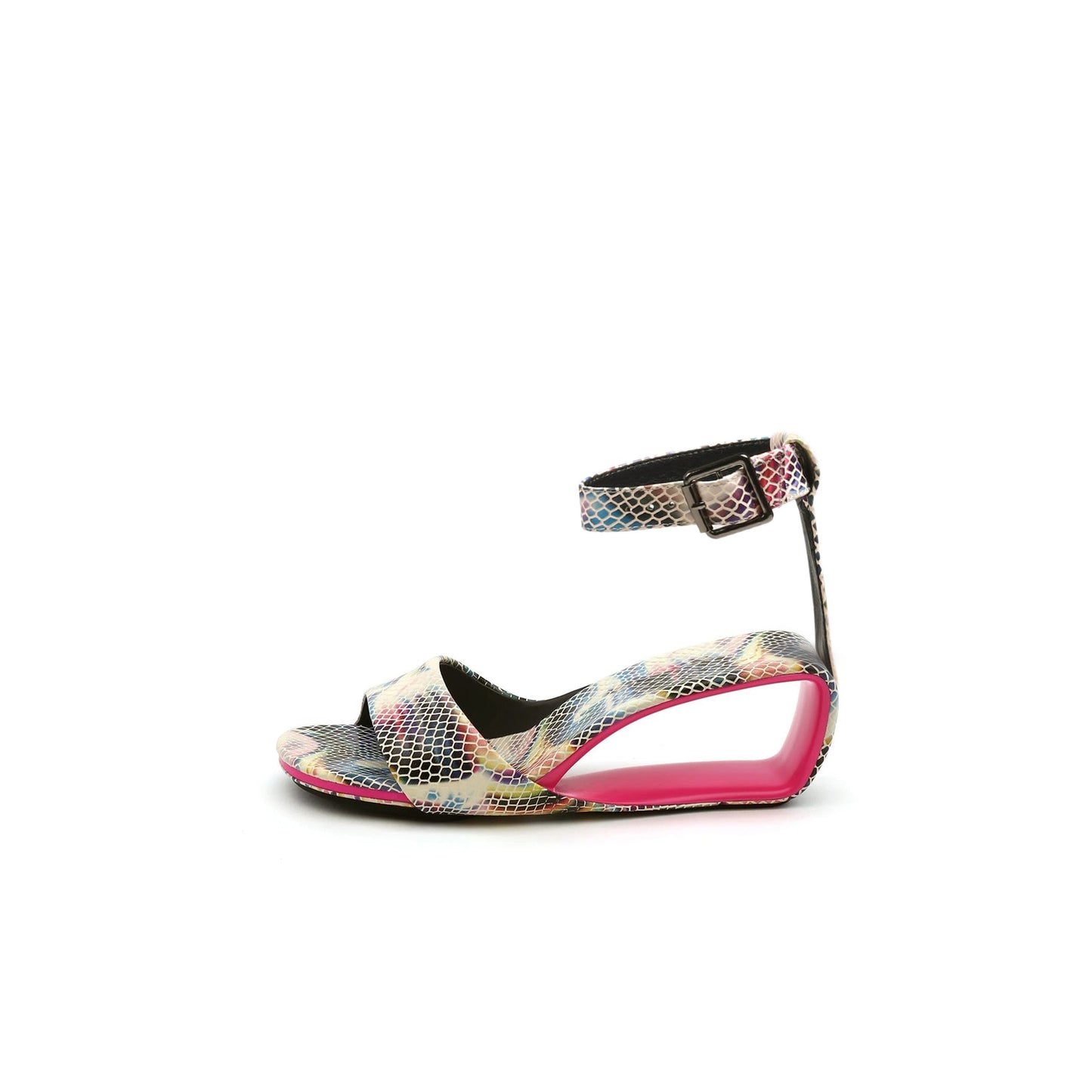 Strap Vibrant Textured Wedges-6