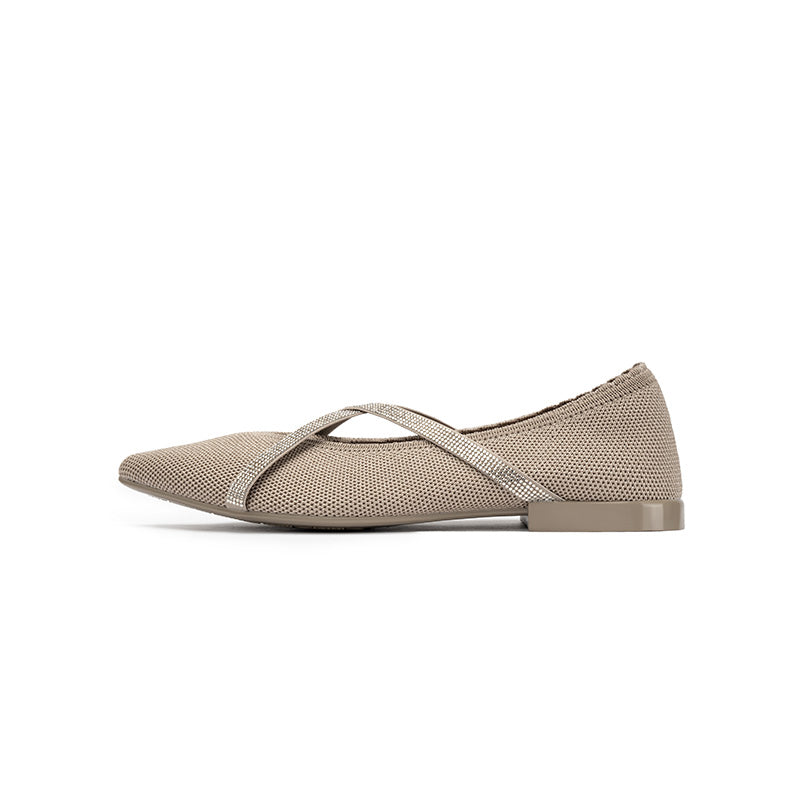 Voguish Pointed Toe Flats-8