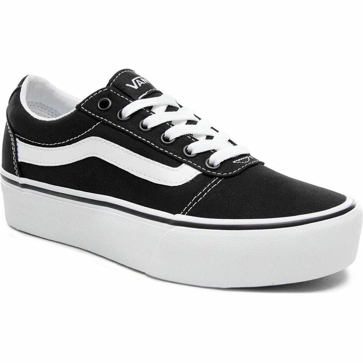Women's casual trainers Vans WM Ward Platform Black-4
