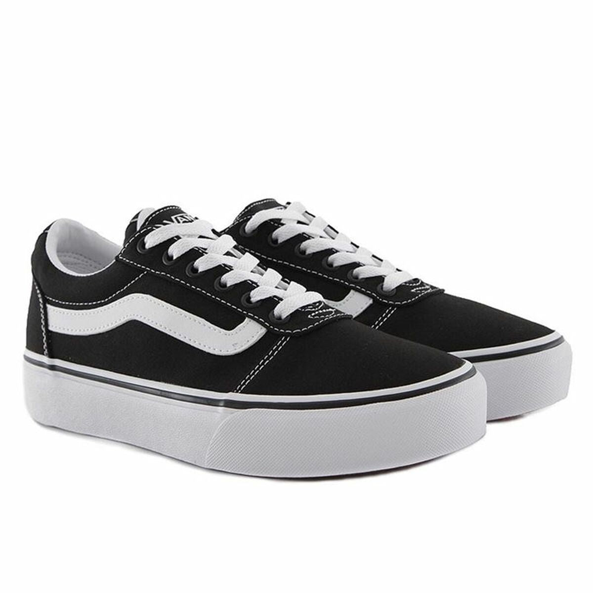 Women's casual trainers Vans WM Ward Platform Black-2