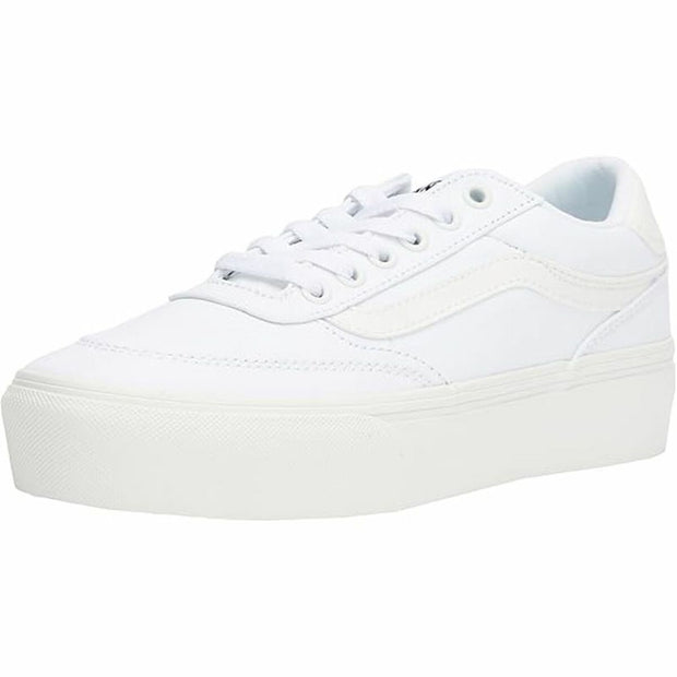 Sports Trainers for Women Vans Brooklyn Ls Platform Cnvs White-2