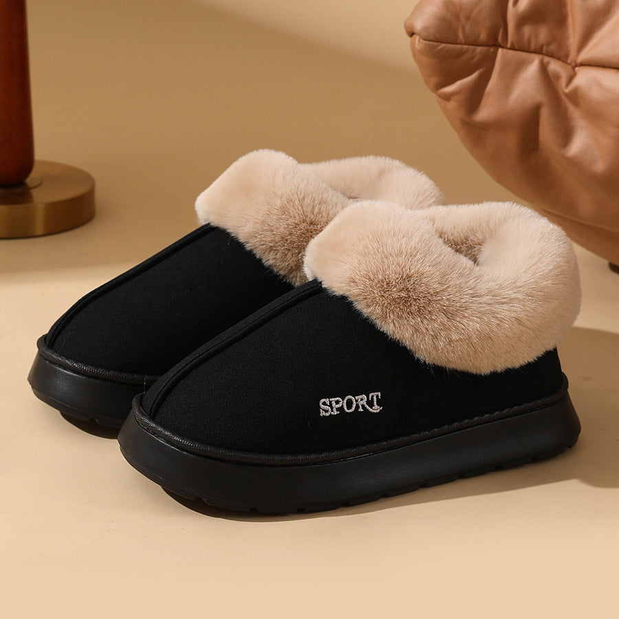 Plush Fur Shoes For Women