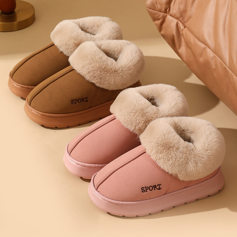 Plush Fur Shoes For Women