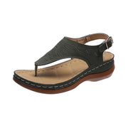 Sandalias de piel con hebilla lateral