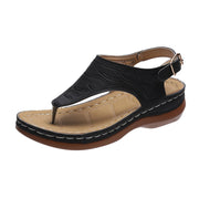 Sandalias de piel con hebilla lateral