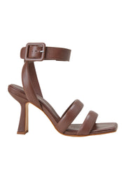 Uvaia WOMENS Leather 8cm HEELED SANDALS-4