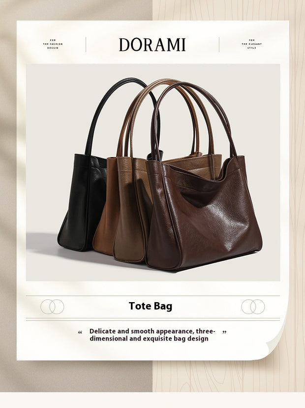 Bolso de hombro de cuero