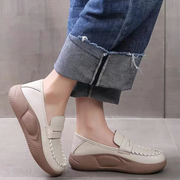 Cushioned Insole Leather Moccasins