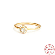 Moissanite Ring 18K Gold