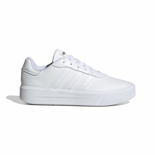 Sports Trainers for Women Adidas Court Platform White-0