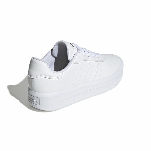 Sports Trainers for Women Adidas Court Platform White-4