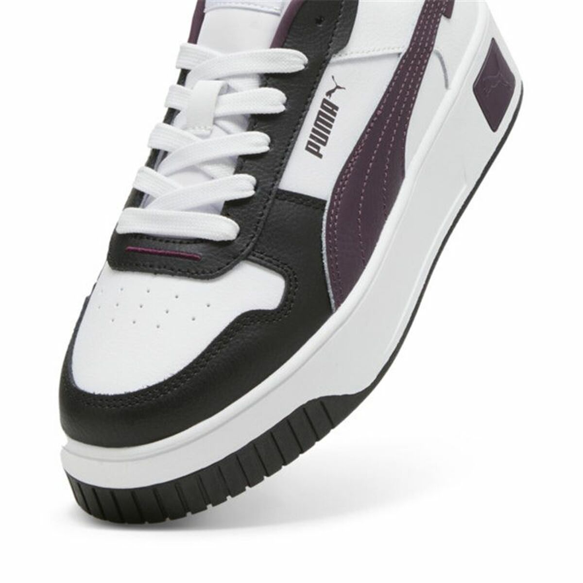 Women's casual trainers Puma Carina Street White Navy Blue-5