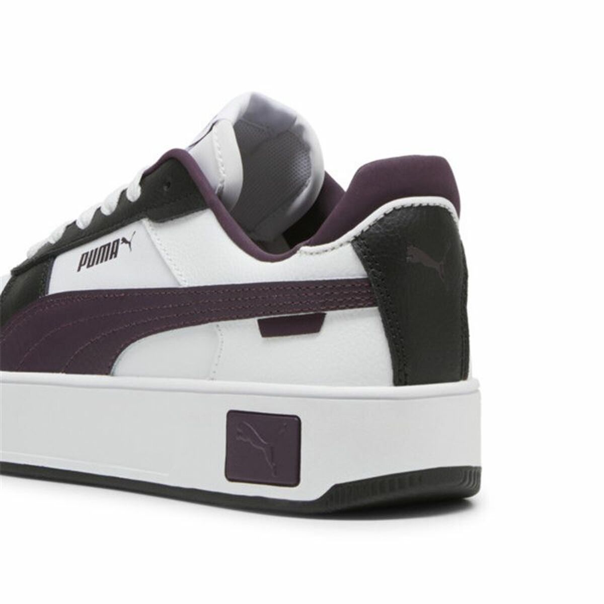 Women's casual trainers Puma Carina Street White Navy Blue-4