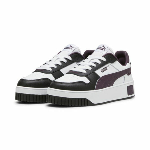 Women's casual trainers Puma Carina Street White Navy Blue-3