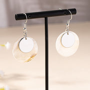 Golden Shell Drop Earrings