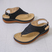 Sandalias de piel con hebilla lateral