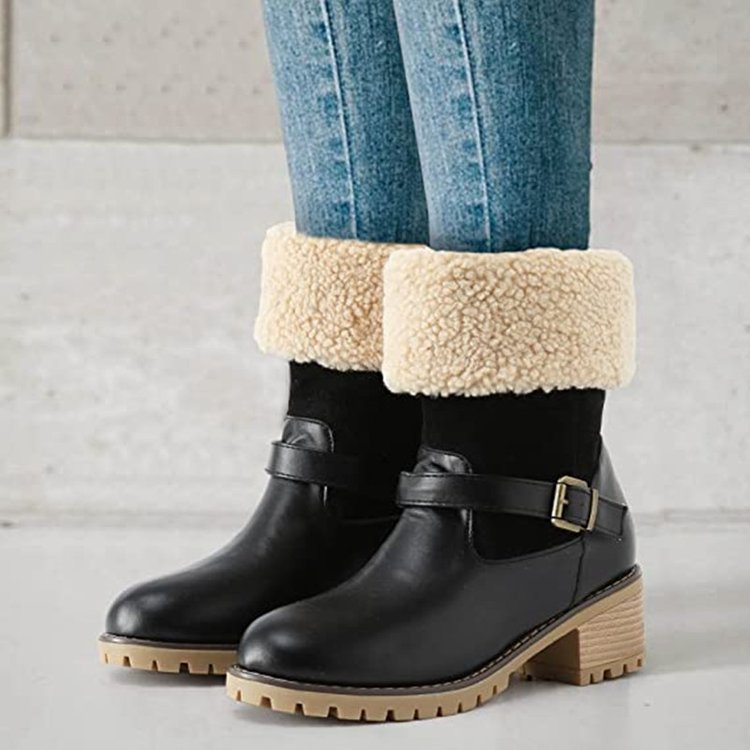 Winter Round Toe Boots For Women