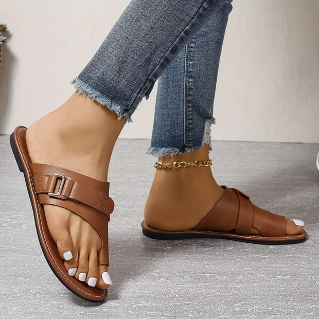 Sandalias de cuero cómodas