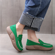 Cushioned Insole Leather Moccasins