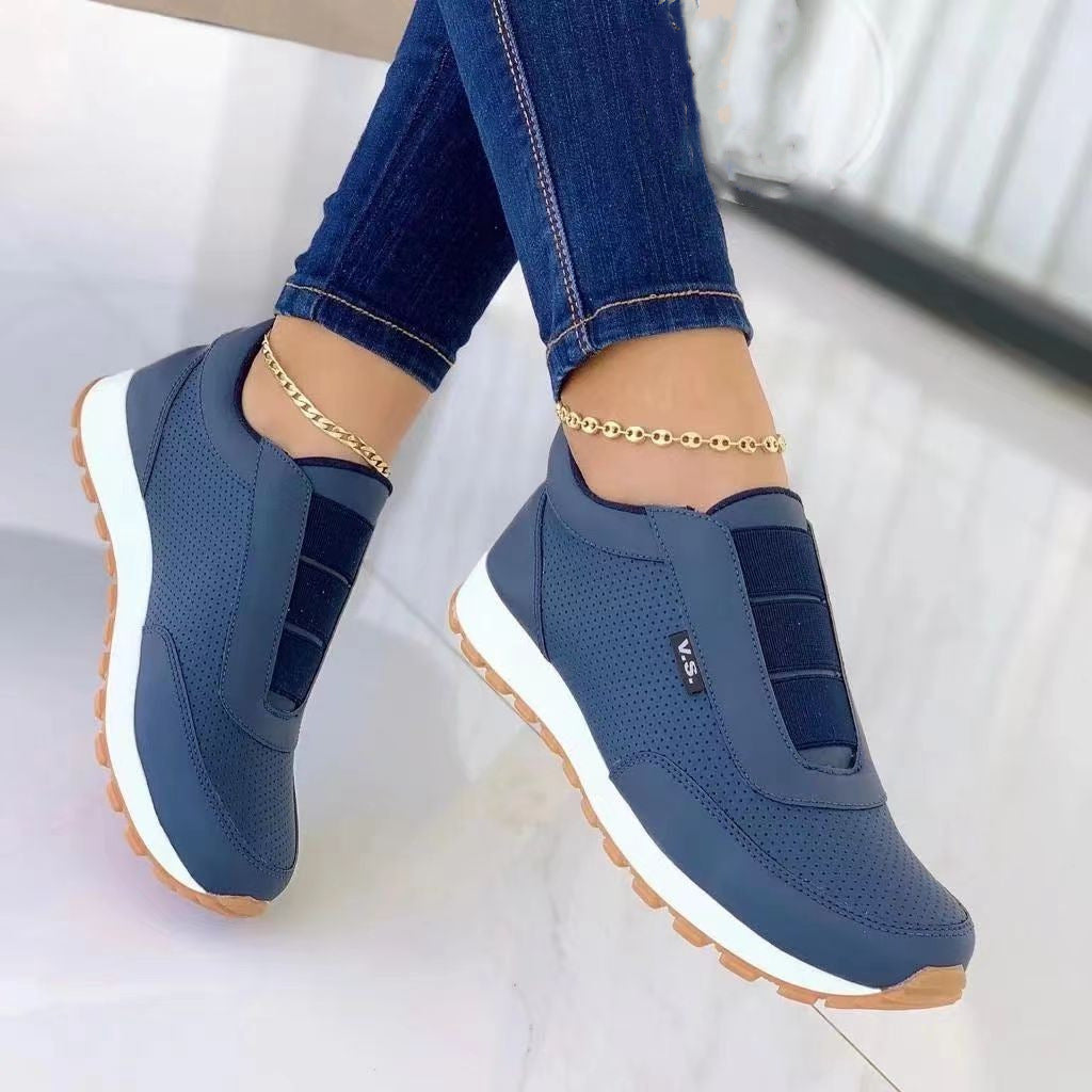 Zapatillas clásicas de cuero estilo casual