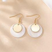 Golden Shell Drop Earrings