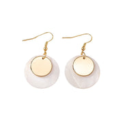 Golden Shell Drop Earrings