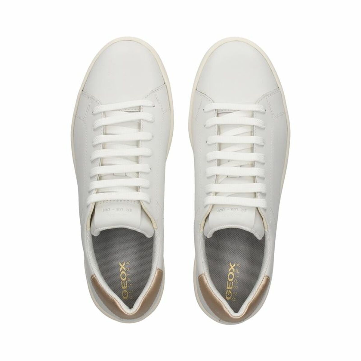 Women's casual trainers Geox Spherica Ecub-1 White-2
