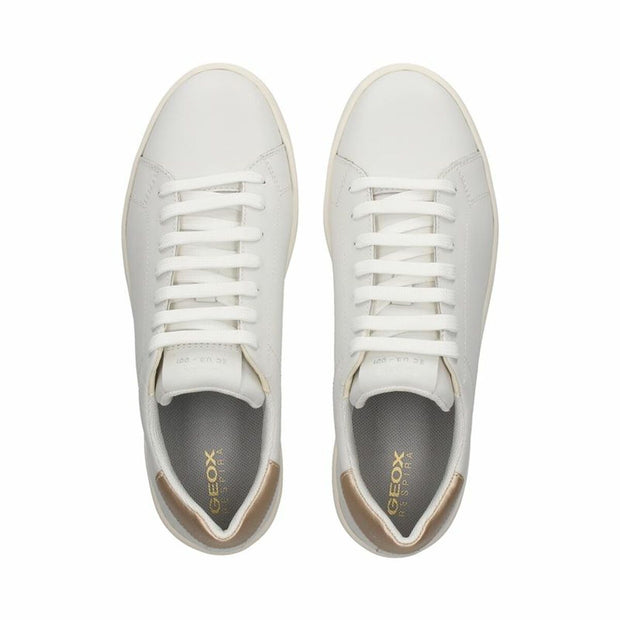 Women's casual trainers Geox Spherica Ecub-1 White-2