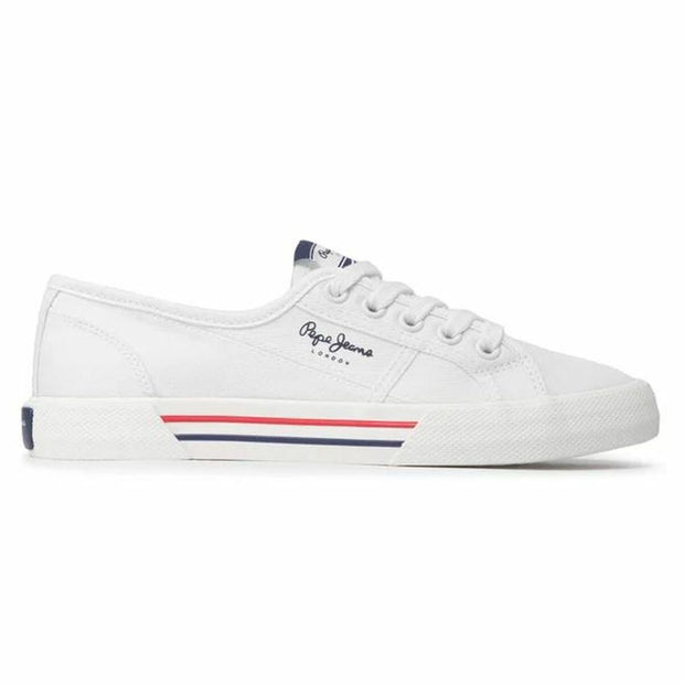 Sports Trainers for Women Pepe Jeans Brady Basic White-0