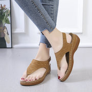 Sandalias de piel con hebilla lateral