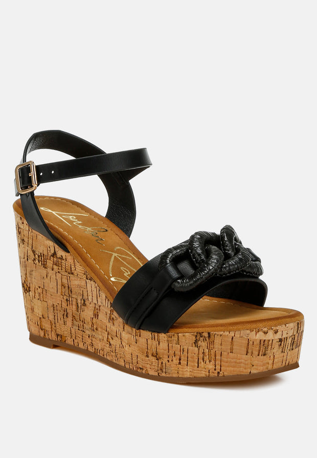 Emelda cushion chain pin buckle wedges-1