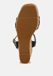 Emelda cushion chain pin buckle wedges-4