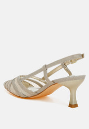 Daldra Kitten Heel Slingback Sandals-3