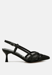 Daldra Kitten Heel Slingback Sandals-6