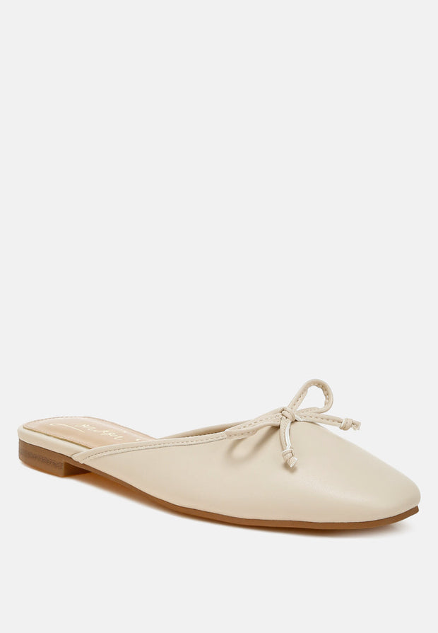 Eras Bow Slip-On Flat Mules-1