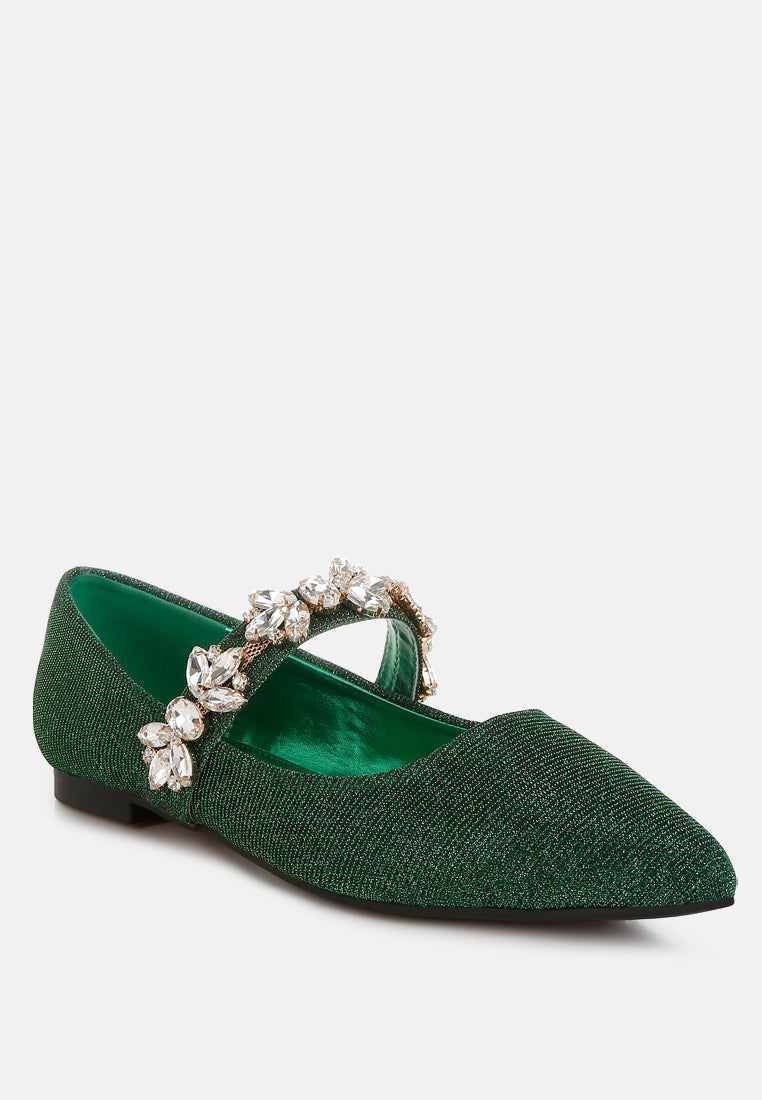 Flavia Diamante Brooch Glitter Ballerinas-1
