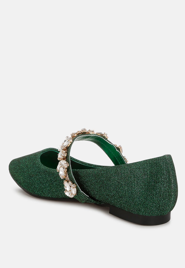 Flavia Diamante Brooch Glitter Ballerinas-2