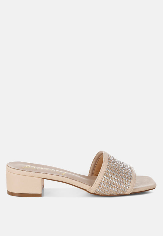 Gisella Raffia Slip On Sandals-0