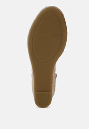 Kalista Raffia Woven Wedge Sandals-4