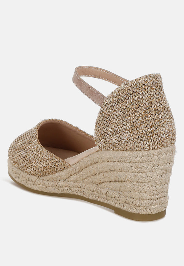 Kalista Raffia Woven Wedge Sandals-2