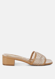 Kenzia Rhinestone Studded Slip-On Heels-6