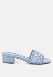 Kenzia Rhinestone Studded Slip-On Heels-5