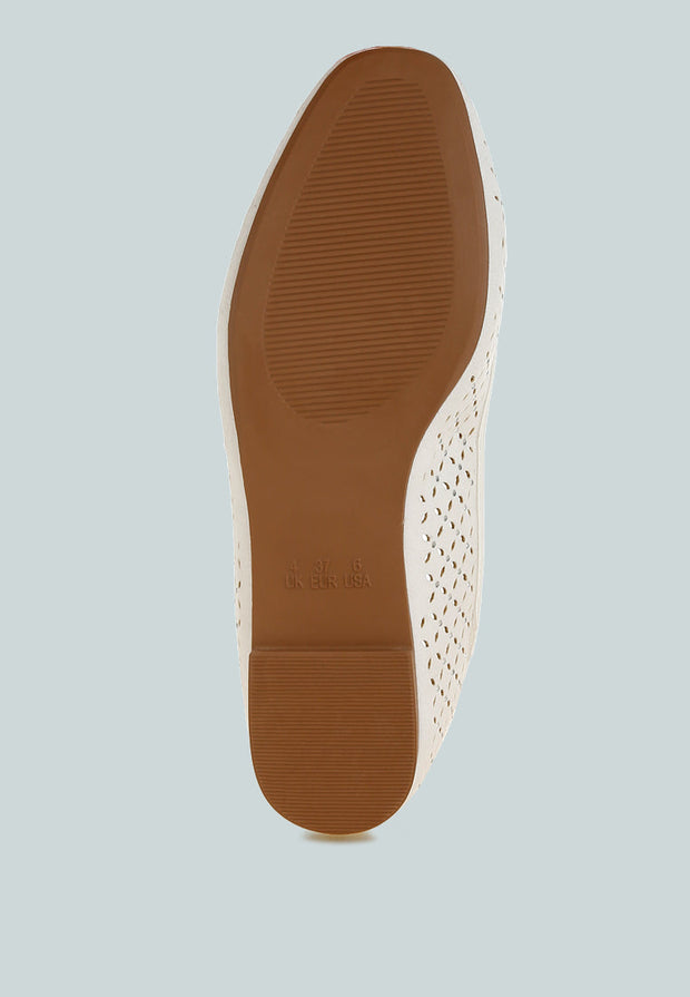 Kyrie Cut Out Detail Ballerinas-4