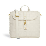 Rosie White Mini Vegan Backpack-3