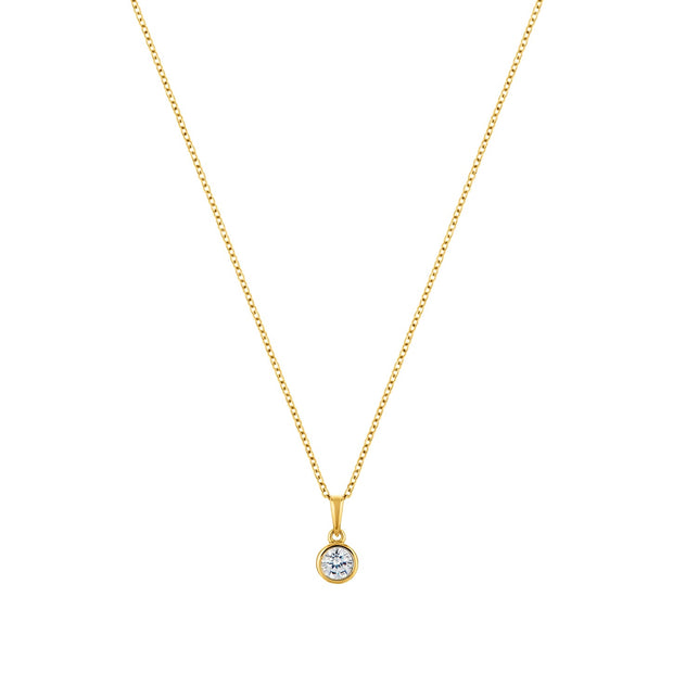 Circle of Life Gold plated sterling silver necklace-0