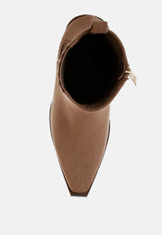 Lording High Ankle Microfiber Chelsea Boots-4