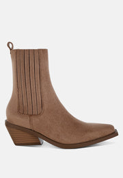 Lording High Ankle Microfiber Chelsea Boots-0