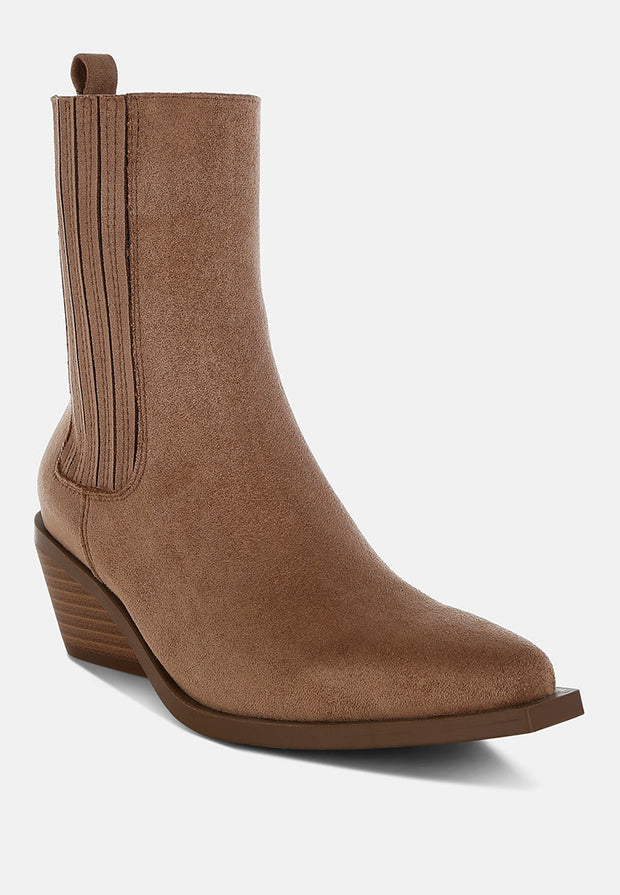 Lording High Ankle Microfiber Chelsea Boots-2