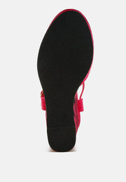 Manifest Dual Tone Wedge Sandals-4