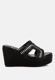 Marnier Diamante & Rhinestone Detail Cut-Out Sandals-6